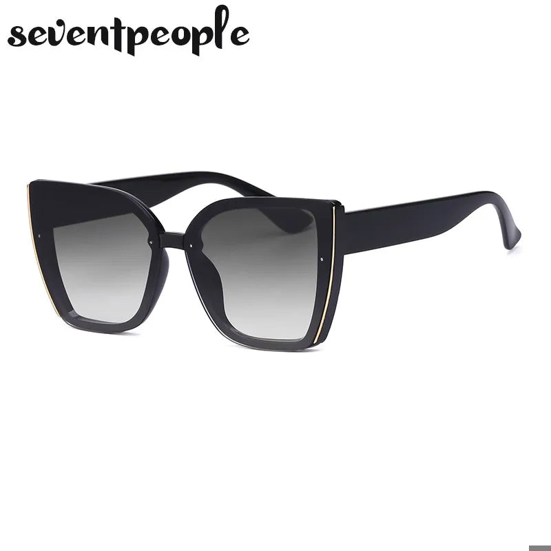 Oversized Cat Eye Sunglasses for Women — Big Frame Retro UV