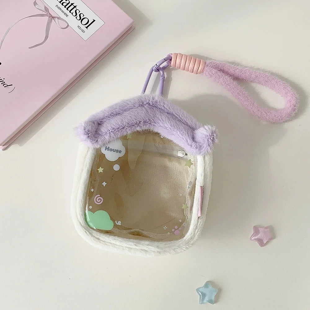 Cartoon Plush Diaper Bag Student Dollhouse Storage Bag Anime Doll Cotton Doll Display Hanging Bag Pain Bag