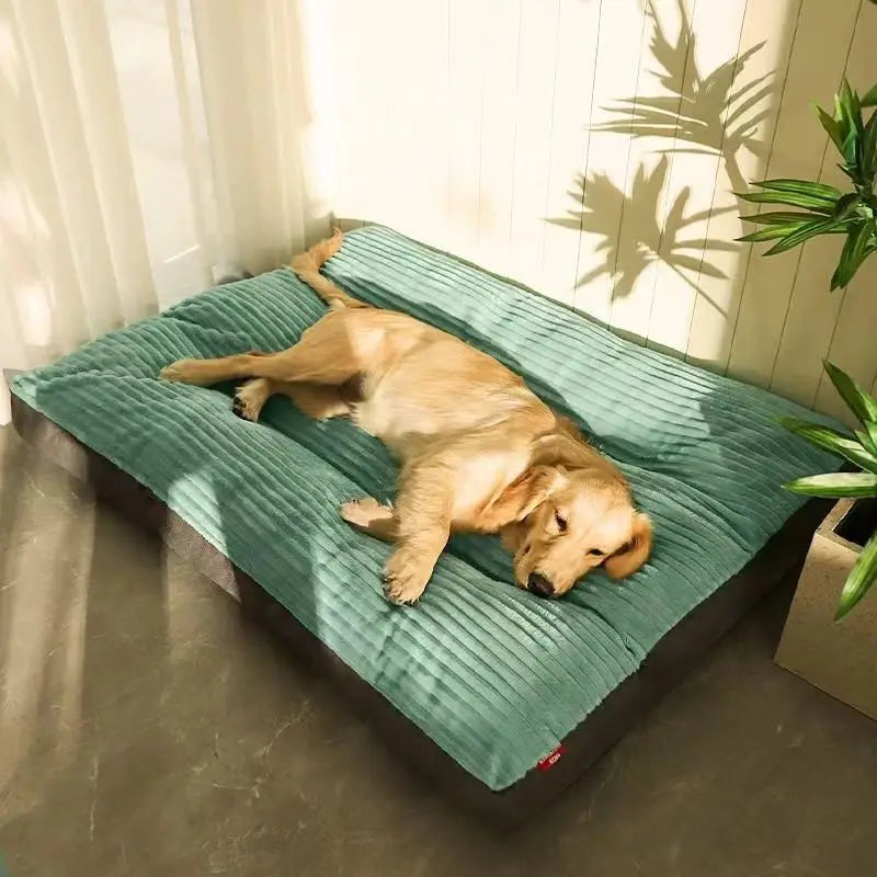 Dog Bed for Sleeping, Four‑Season Universal Pet Mat with Removable Washable Cover, Bite‑Resistant Cat Bed Cushion, Self‑Play Int