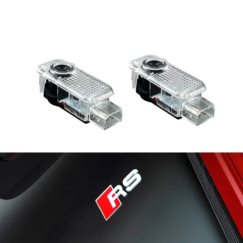 LED Door Projector Welcome Light for Audi A1/A3/A4/A5/A6/A7/Q2/Q3/Q5/Q7/Q8/S3-S8/TT/RS