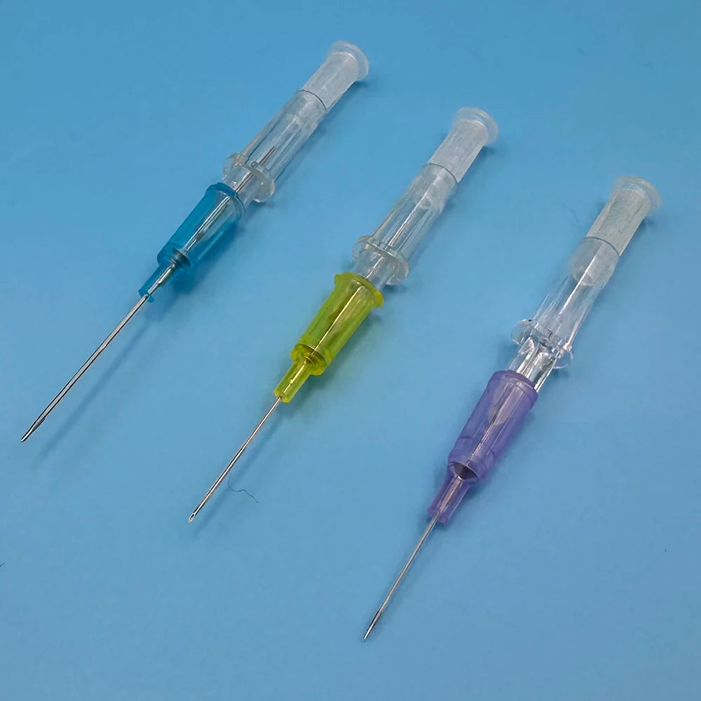 10pcs Disposable Dog Cat I. V. Cannula Animal Catheter Pet Catheters with Heparin Cap 22G 24G 26G Veterinary Tools