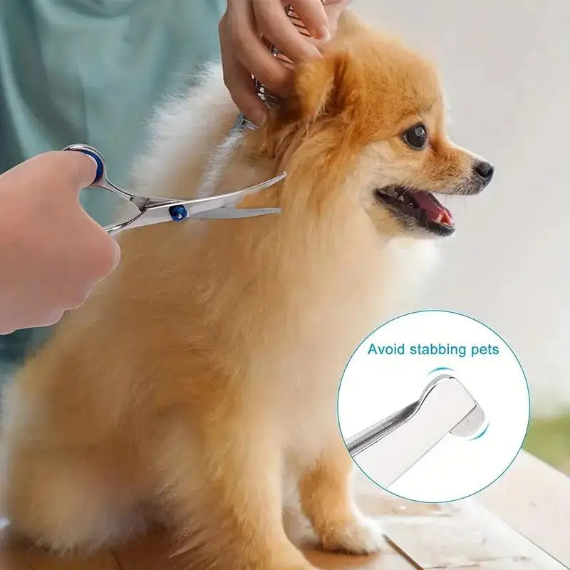 4-Piece Ambidextrous Pet Scissors - Round Safety Head – photo 6