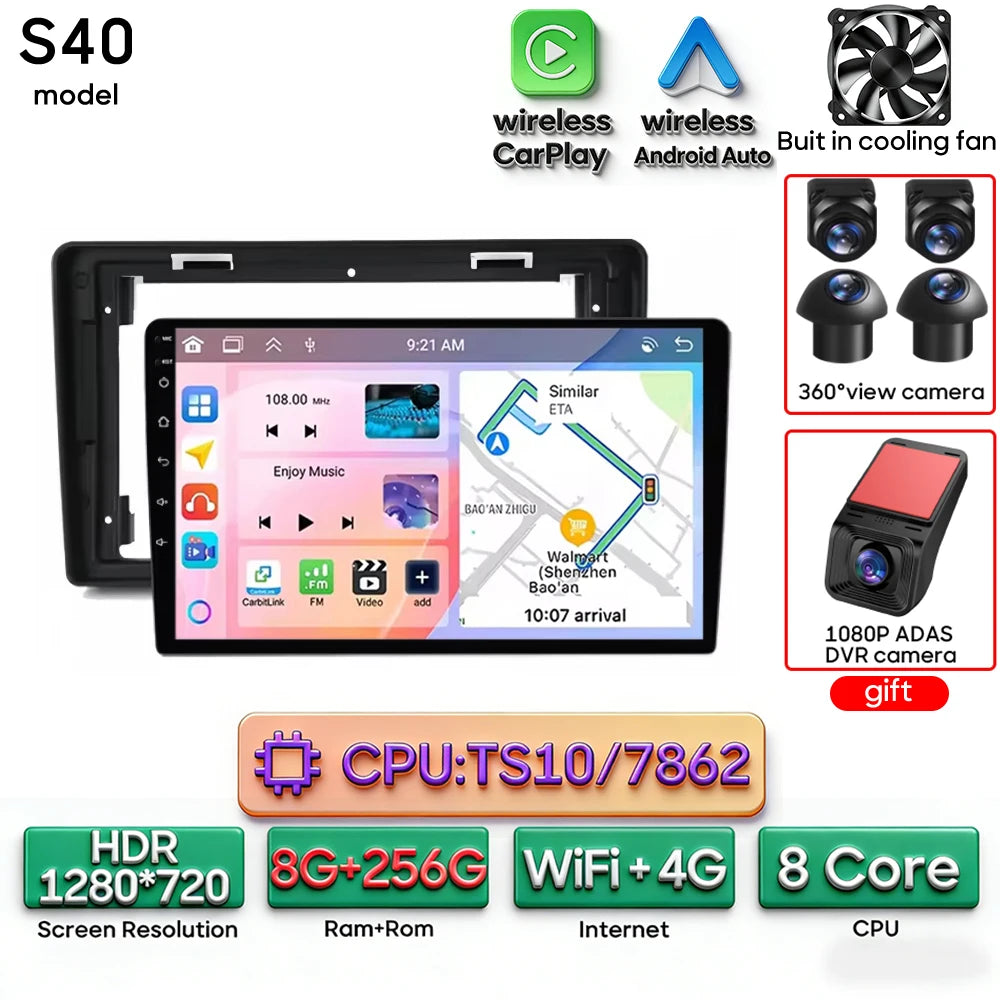 Car Stereo with Apple CarPlay & Android Auto, Compatible with Peugeot Partner & Citroen Berlingo 2 B9