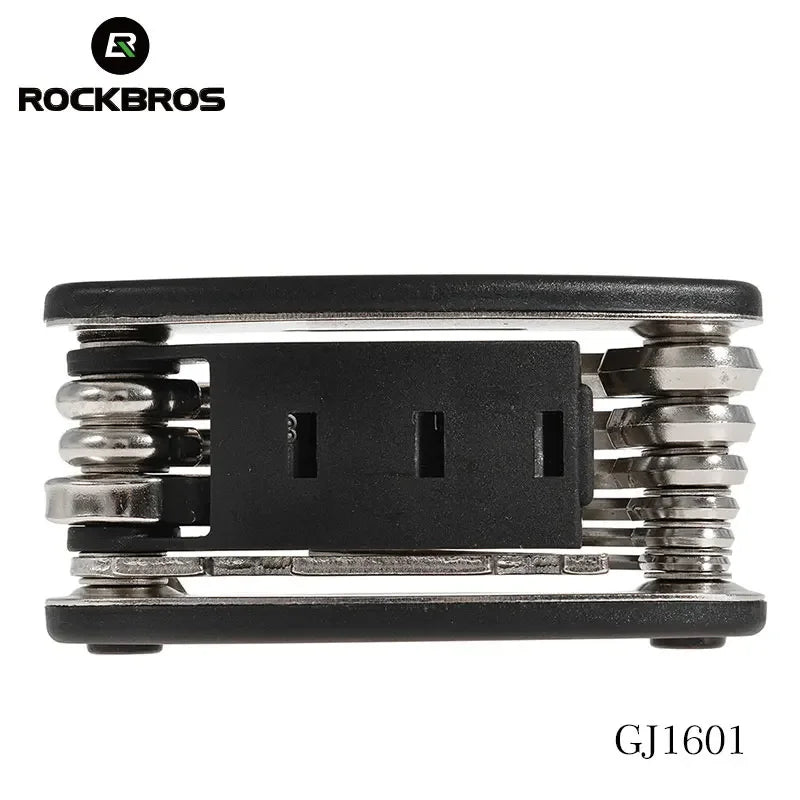 ROCKBROS Multi-Function Bicycle Repair Tool Kit Portable Hex Spoke Screwdriver Wrench Mountain Road bike Cycling Tool Sets Black