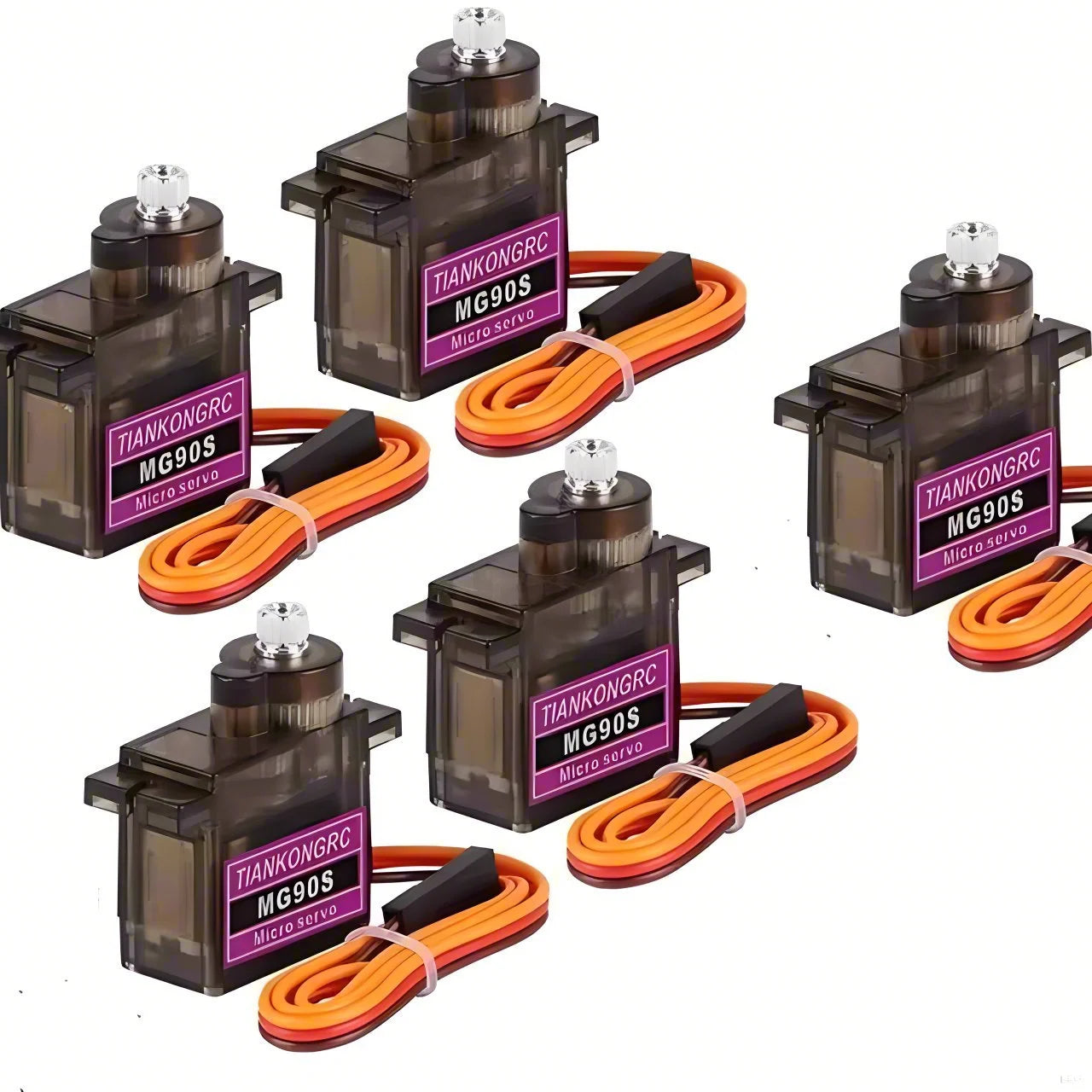 MG90S Servo 9g 5/10/20/50 Pcs All Metal Gear 9g SG90 Upgraded Version For Helicopter Plane Boat Car MG90 9G Trex 450 RC Robot