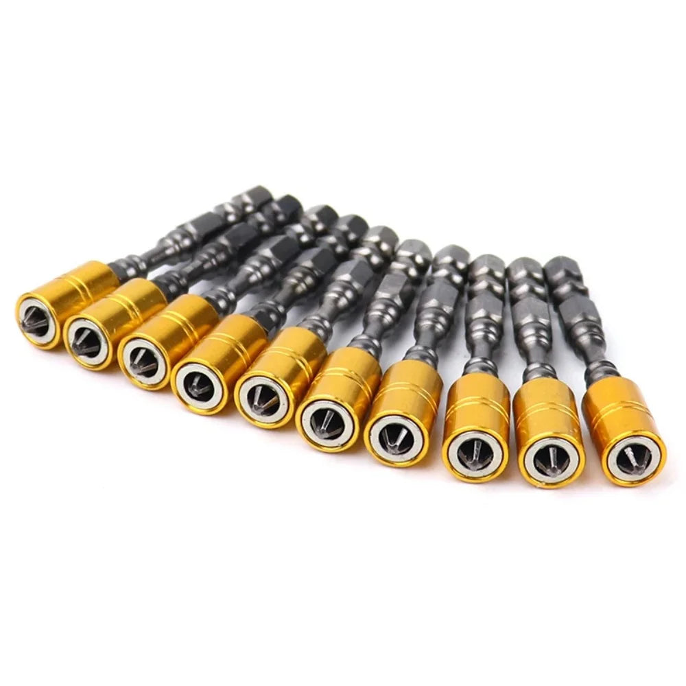 TINSOL Strong Magnetic Phillips Screwdriver Bit Set 65mm Drywall Plasterboard Electronic Screwdriver Bits for Electric Drill DIY