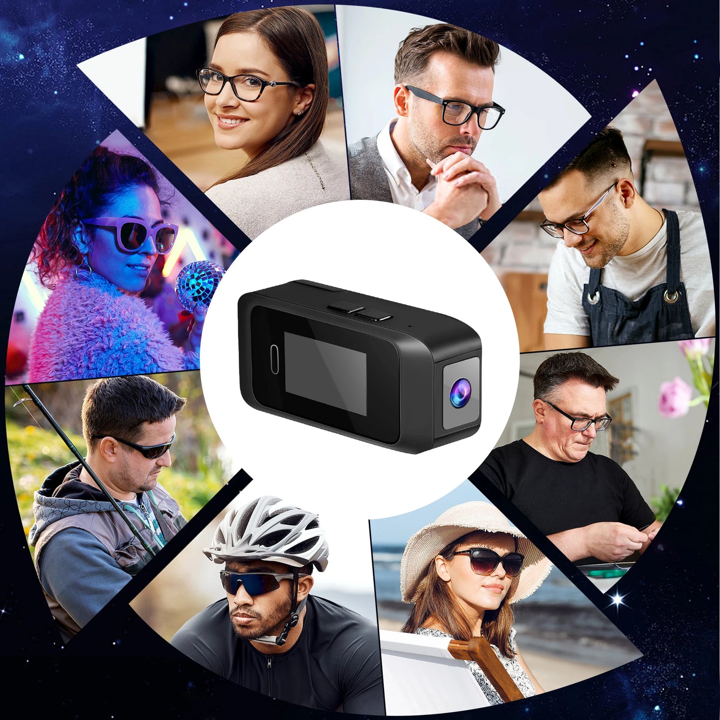 Wearable Glasses Camera — 1080P Head-Mounted POV Recorder