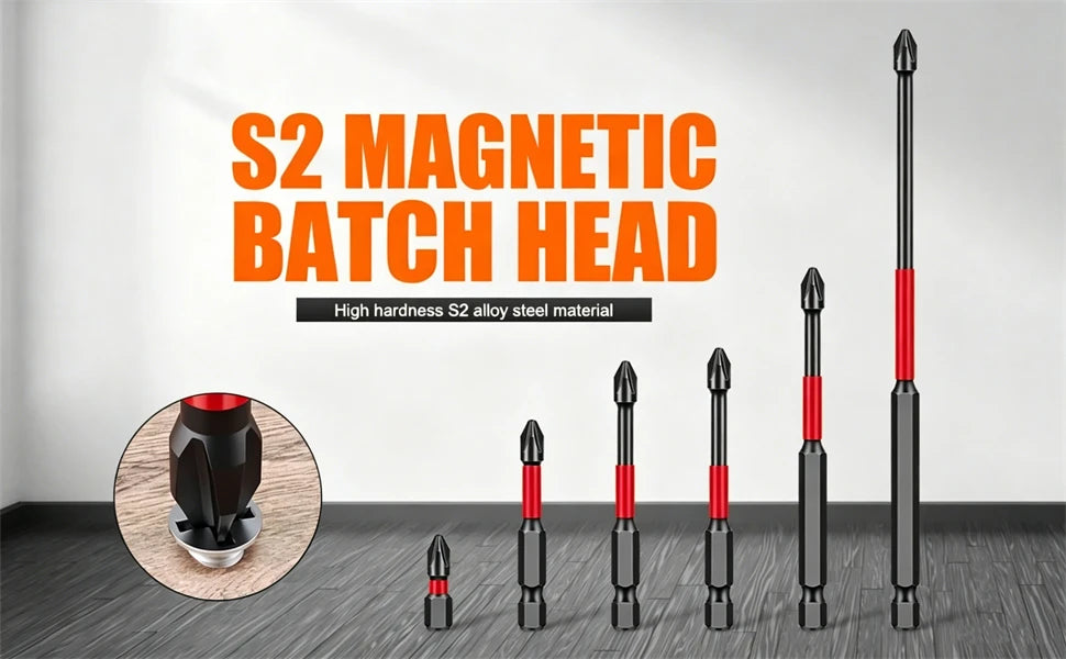 20pcs Magnetic Screwdriver Bit Set PH2 Phillips 25mm Anti-slip Shockproof Alloy Steel Impact Drill Bits for Outdoor Decoration
