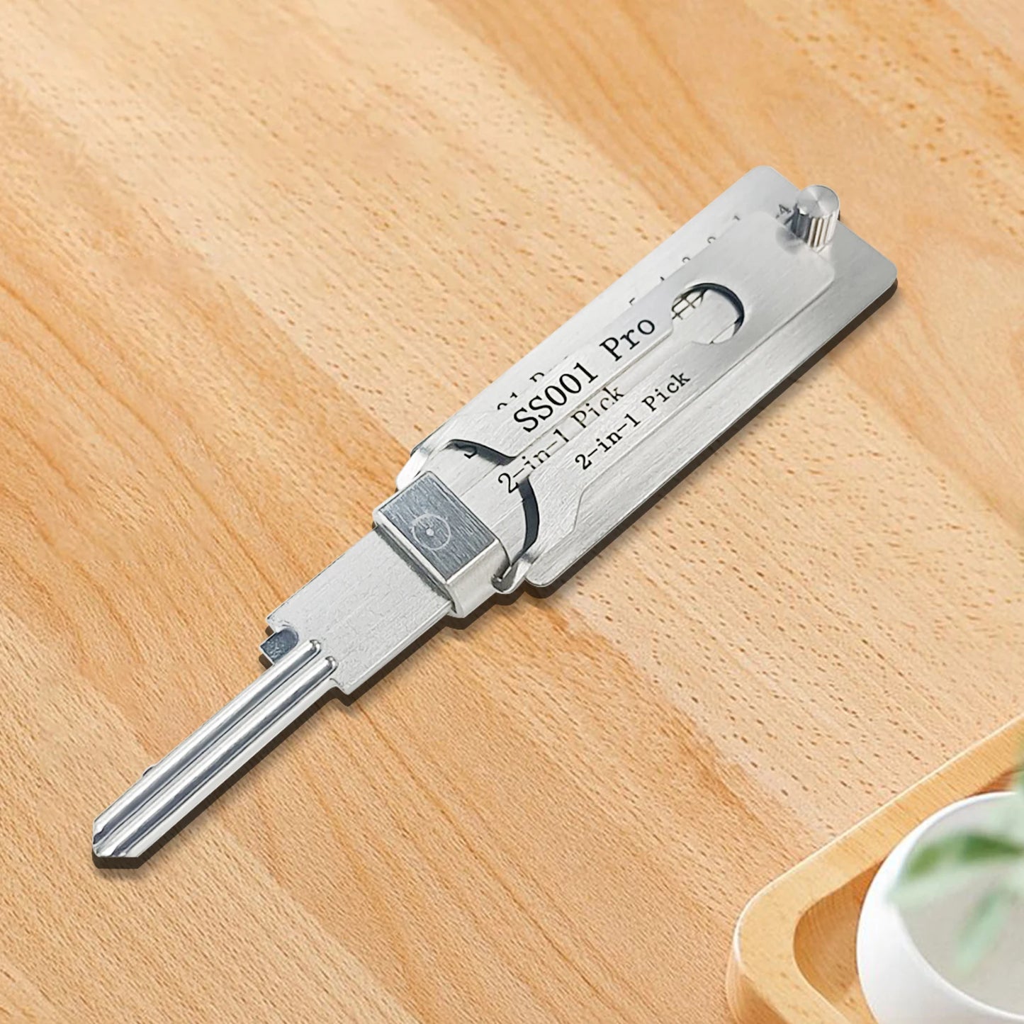 1/2PCS 2 In1 Stainless Steel Key Decoder Precision Hook And Pick Set Lock Decoder O-ring Pickup Kit Maintenance Repair Hand Tool