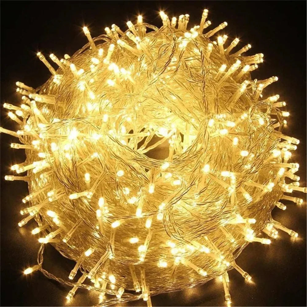 Christmas Lights 5M 10M 20M 30M 50M 100M Led String Fairy Light 8 Modes Christmas Lights For Patio Wedding Party Holiday Lights