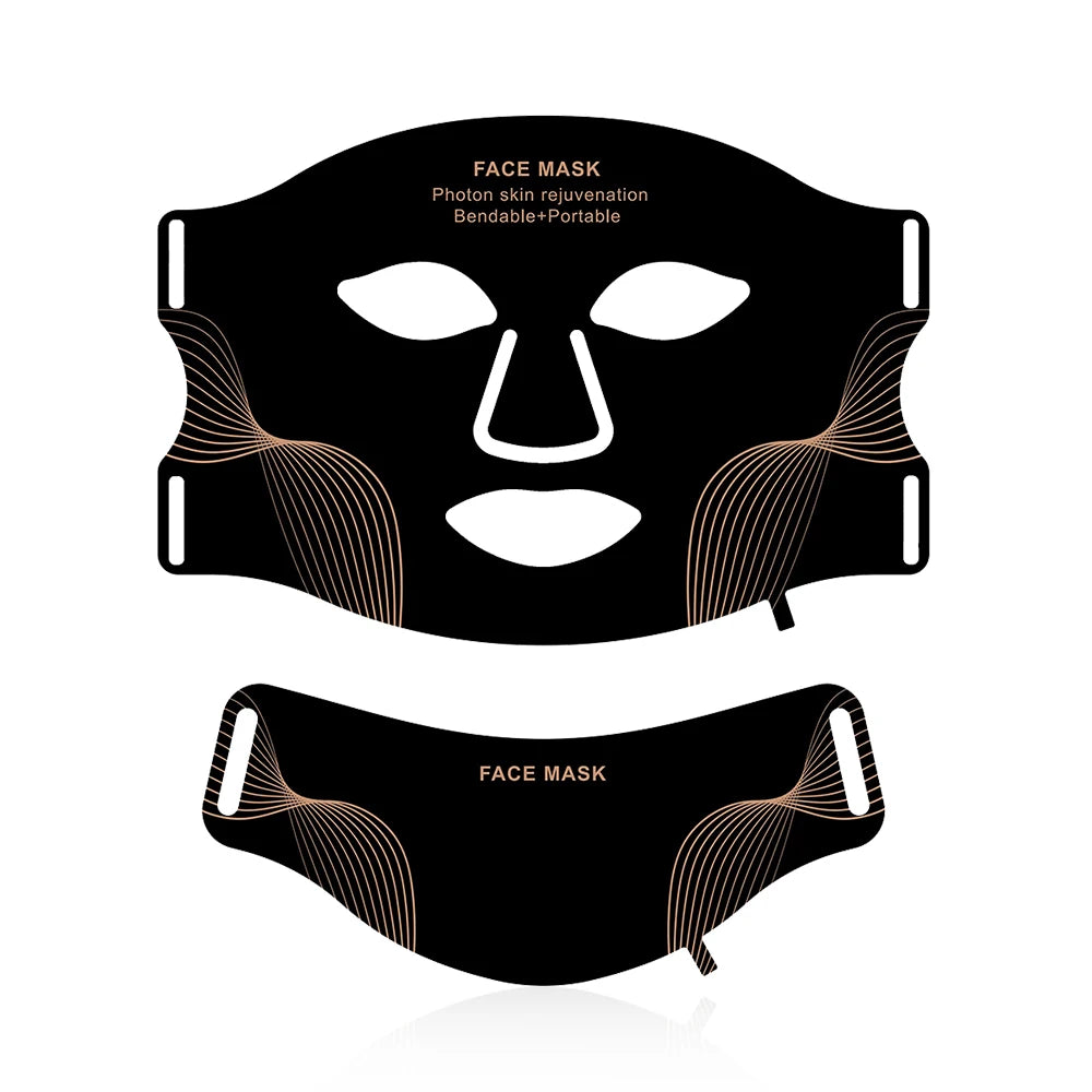 Silicone LED Face & Neck Mask – 7-Color Photon Light Therapy