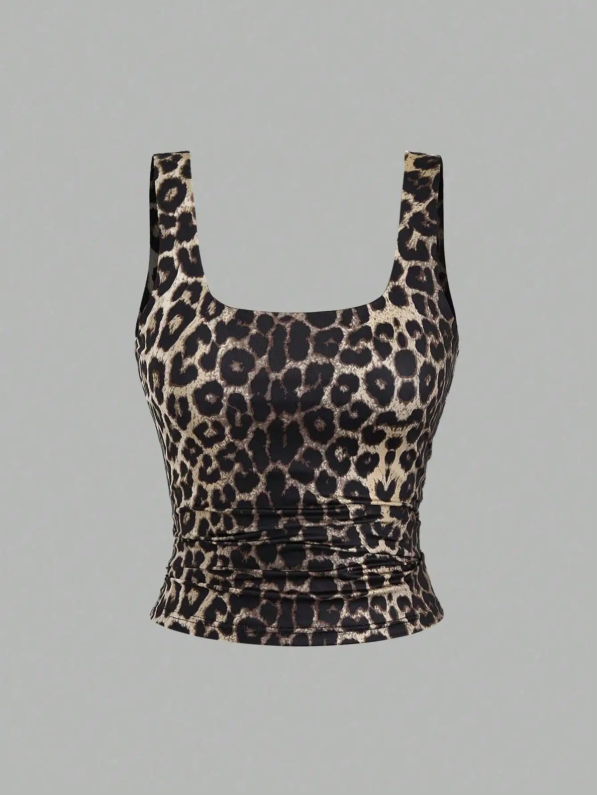 Fashionable New Women's Square Neck Slim Fit Versatile Women's Solid Color Vest