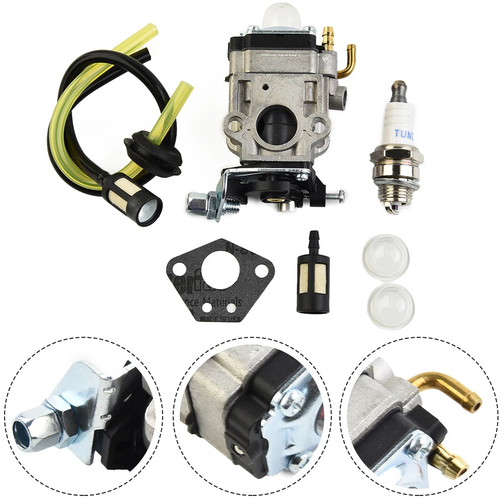 Carburetor Kit For Florabest FBS 43 A1 FBK 4 B2 4in1 PBK 4 A1 PBS 2 A1 Brushcutter Carb Carburetor Grass Trimmer Primer Bulb