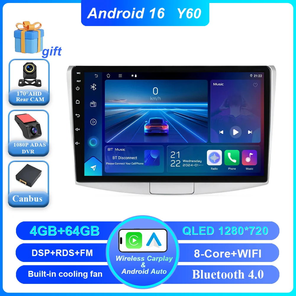 Car Stereo with Apple CarPlay & Android Auto, Compatible with VW Passat B6 B7 & CC