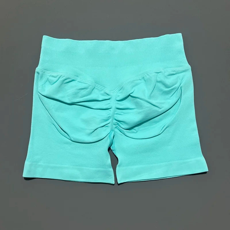 HISTELLO Impact Shorts 4.5" Women Fitness Sports Biker Shorts Low Waist Gym Short Workout Scrunch Butt Yoga Seamless Leggings