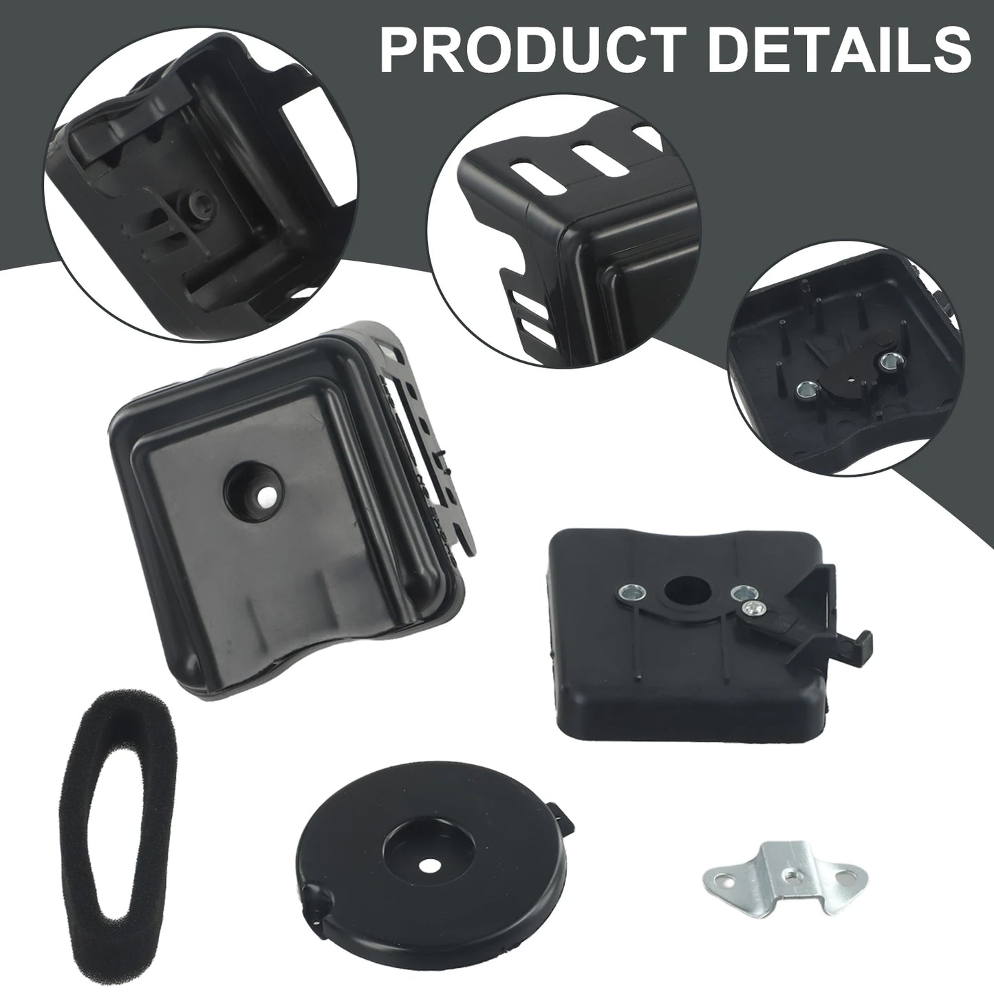 1Set Lawn Mower Air Filter Kit For Brush Cutter BC430 With 43CC 49CC And 52CC Engine Fitment 40-5 44-5 Garden Power Tool Part