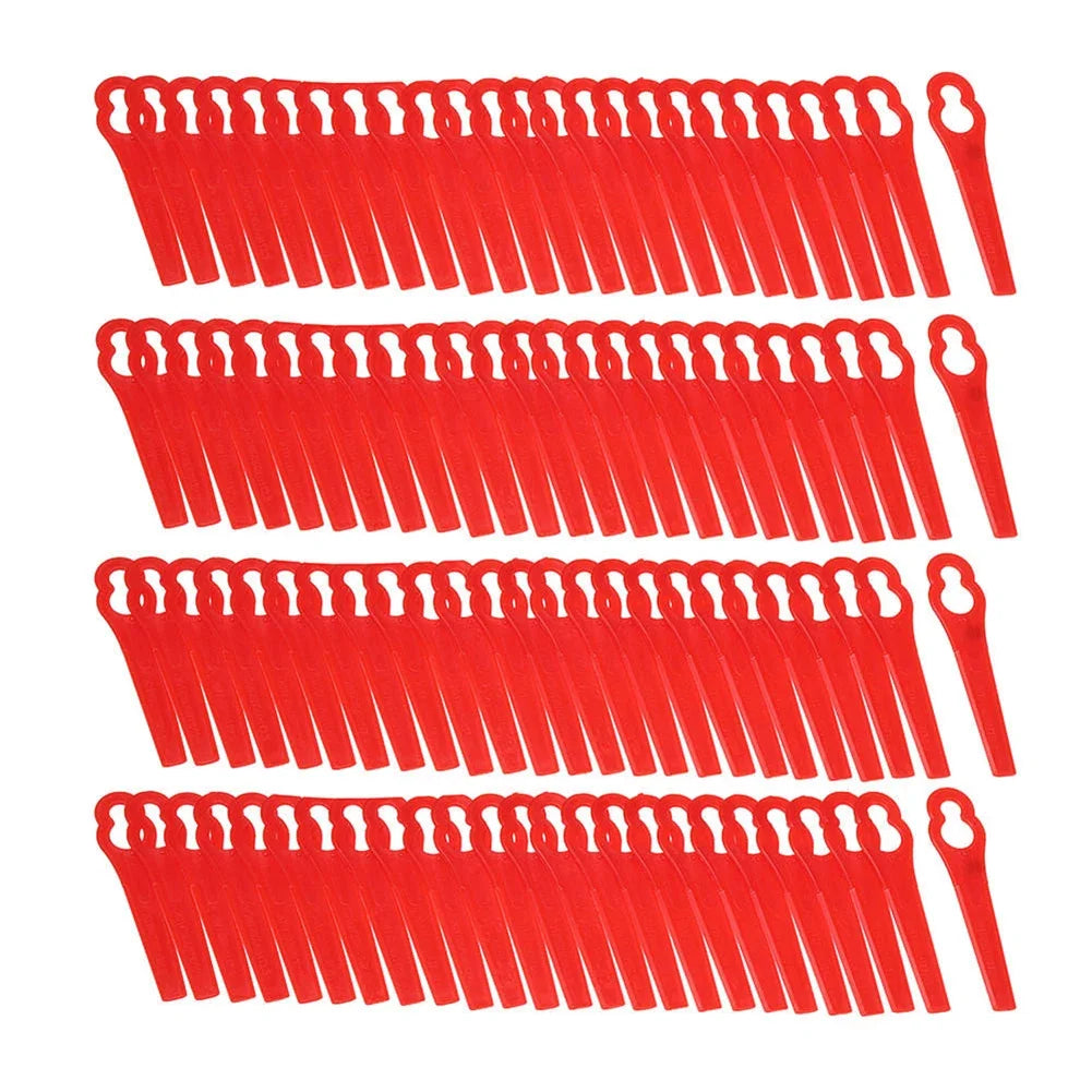 60-120pcs Plastic Cutter Blades For Electric Cordless Grass Trimmer Strimmer Tool Grass Trimmer Blades Replacement Garden Tool