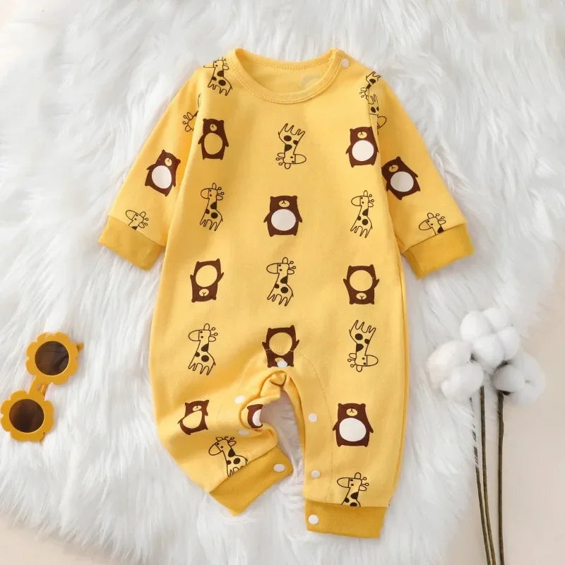Newborn Long Sleeve Romper 0-18M - Soft Cute Baby Bodysuit - photo 4