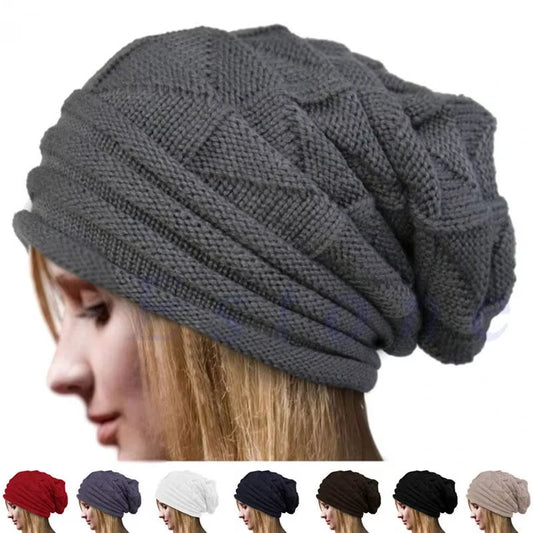 Women's baggy slouchy knit beanie