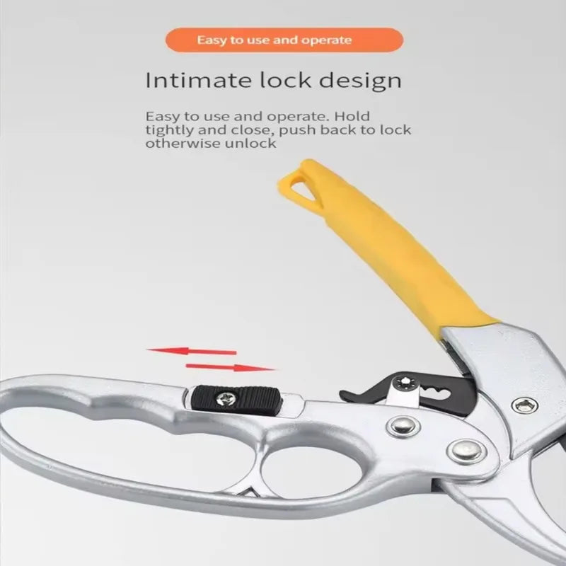 Ergonomic Pruning Shears SK5 Titanium-Plated Alloy Steel Quick Efficient Cuts Labor-Saving Spring  Garden Fruit Harvesting Tools