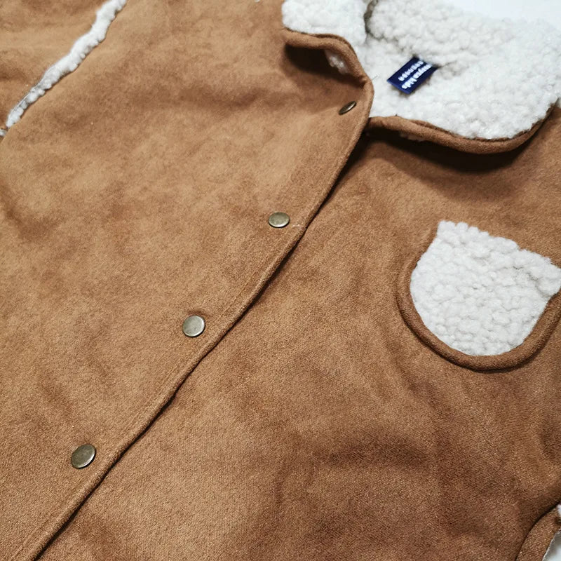 Baby Sherpa Romper - Double-Sided Thick Winter Jumpsuit - photo 4