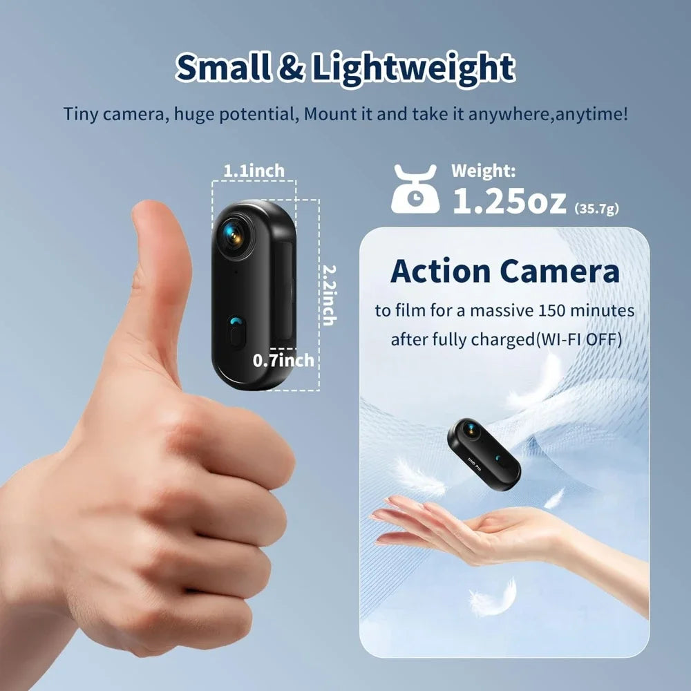 4K Waterproof Body Cam — WiFi Wearable Camera for Bike & Travel