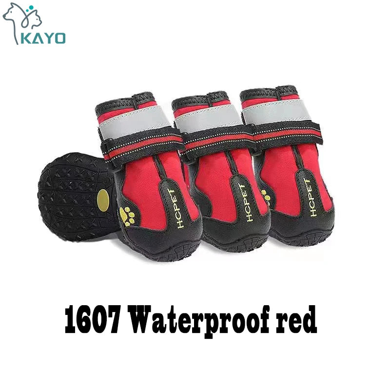 Reflective Anti-Slip Dog Boots 4-Pack - Rain and Snow Paw Protectors - photo 11