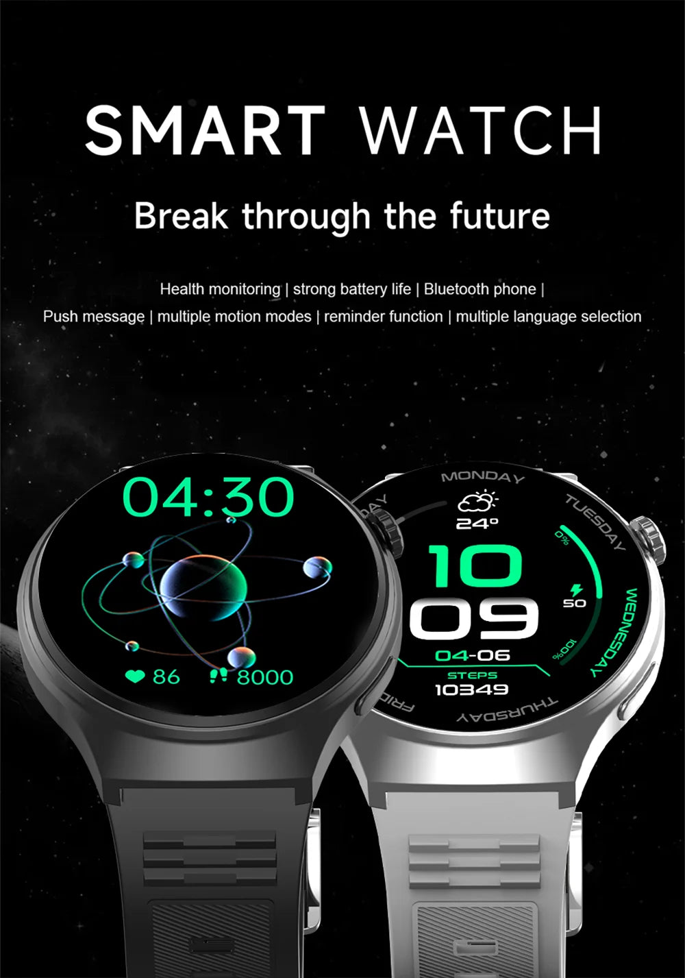 G.L Wear 2026 New Men's Smart Watch HD Display Health Tracking Bluetooth Calling Voice Assistant Sports Smartwatch
