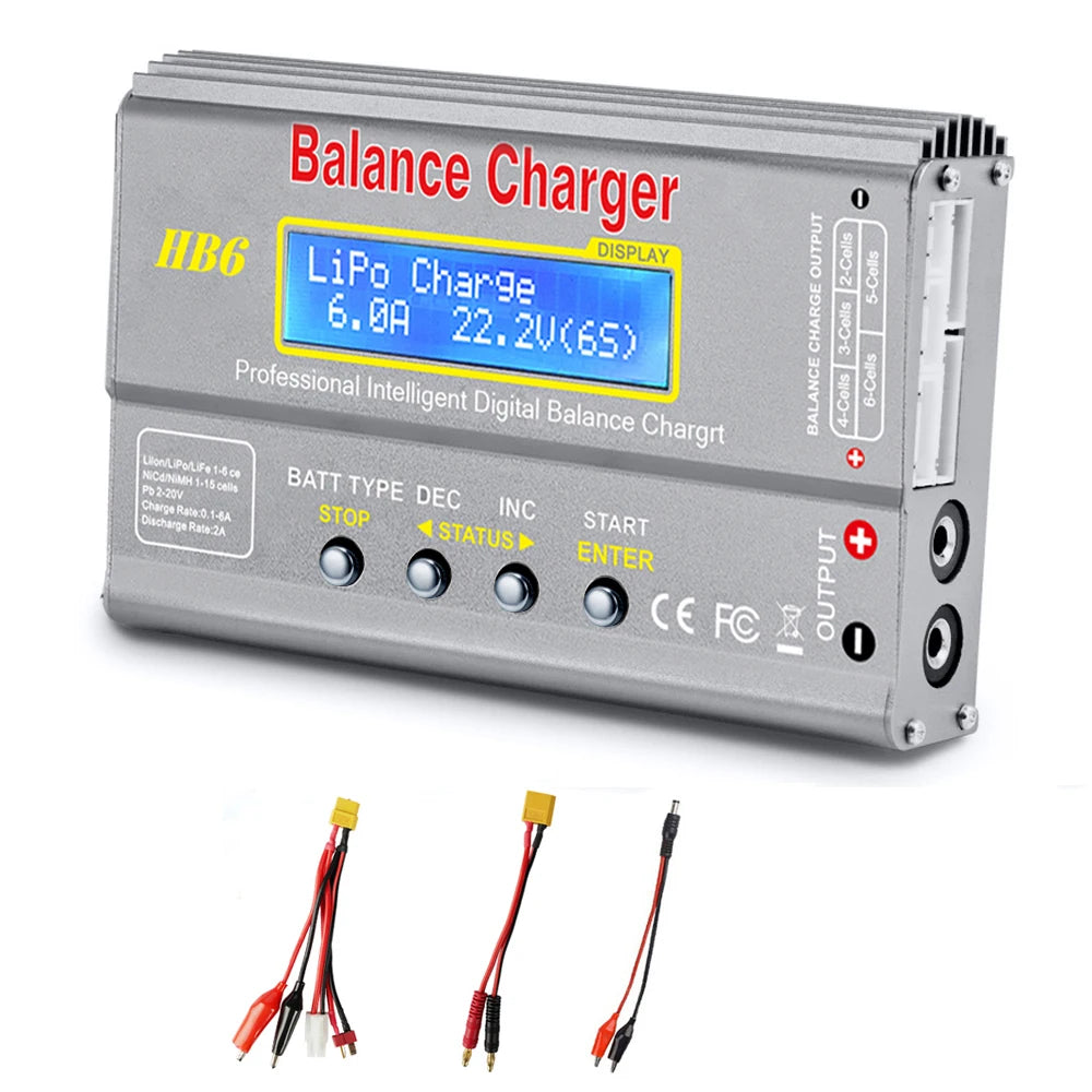 imax B6 80W Digital RC Balance Charger Discharge for LiPo NiMH NiCd LiFe Pb Battery Lipro Charger+ 15V 6A Adapter Optional