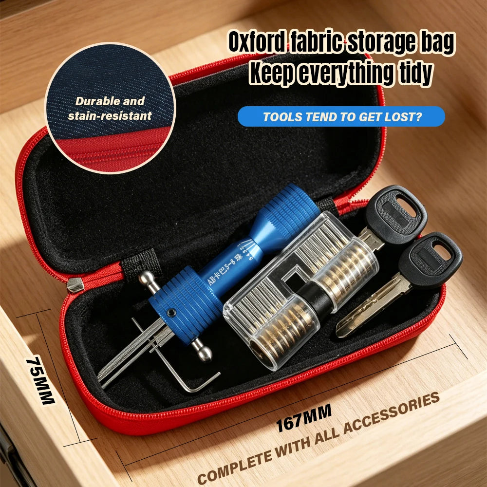 Professional KABA MUL-78 Key Decoder Tool Positive Groove AB Positioning One-Character Locksmith Tool Lock Opening Tool