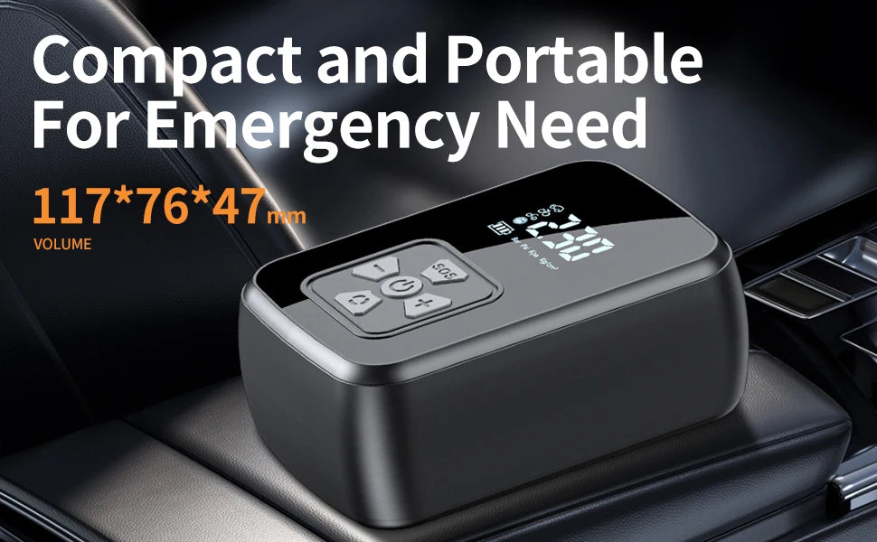 YIJU Car Air Pump Electric Portable Tire Inflator Intelligent Digital Tire Inflator For Car Motorcycle Bicycle Air Compressor