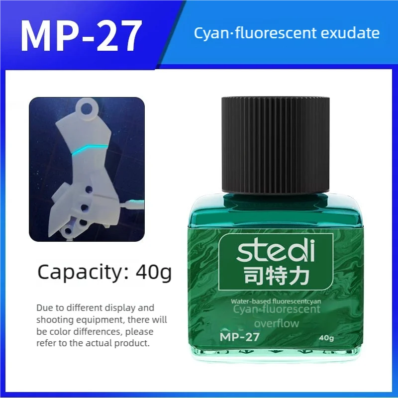 40g Stedi MP10-MP29 Water-based Fluorescent Panel Liner Paint for Model Building Fluorescent Ink Panel Line with Tools