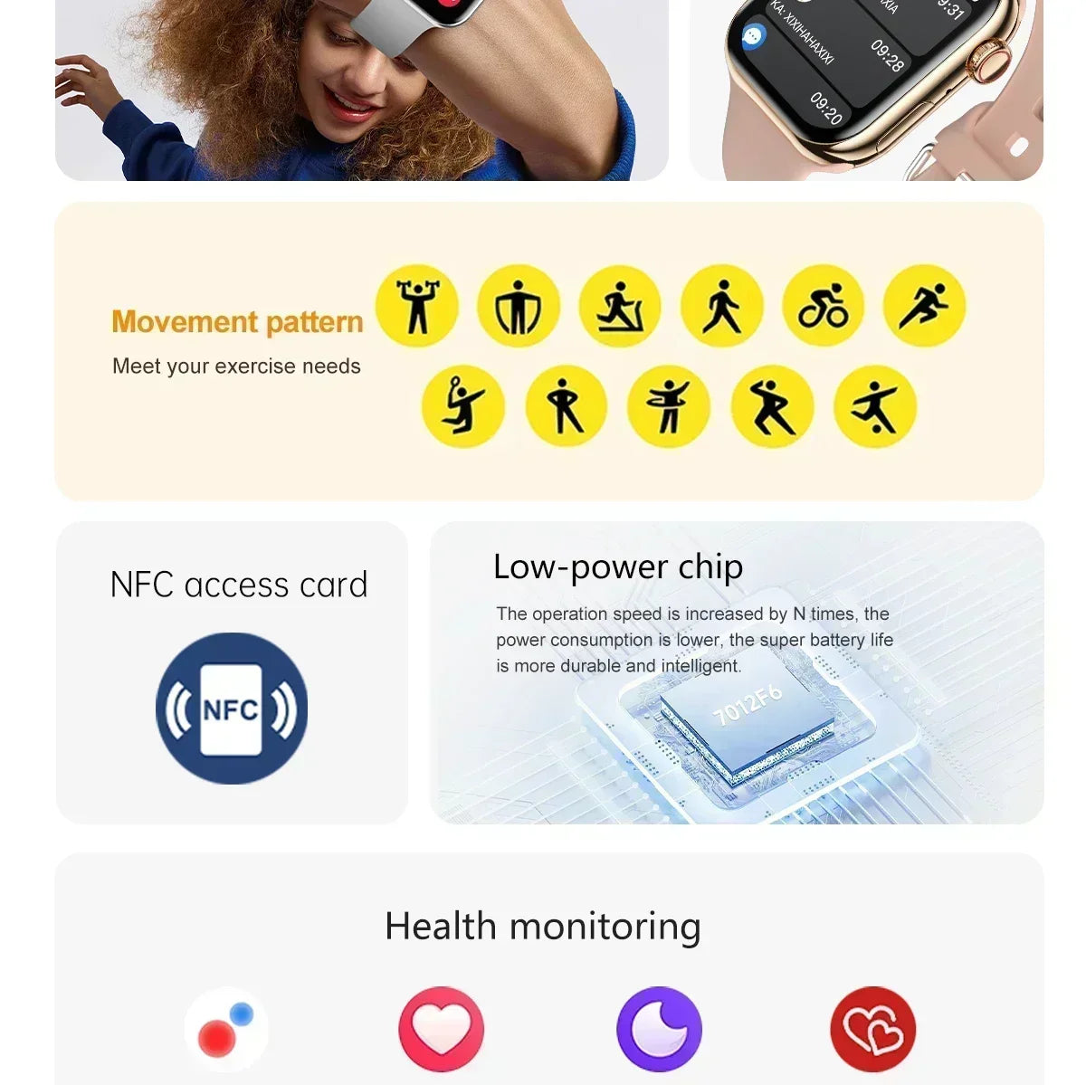 Smart Watch Series 10 – 1.9" OLED HD Screen, GPS, NFC, BT Calling, Wireless Charging, IP68 | iOS & Android | Multiple Strap Options