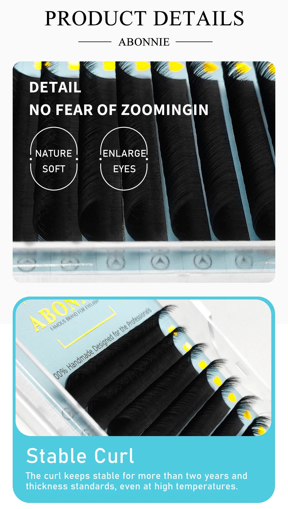 Abonnie Cashmere Classic Individual Eyelashes Extensions Ultra Matte Black Lashes Fluffy Cilia All Size Cilios
