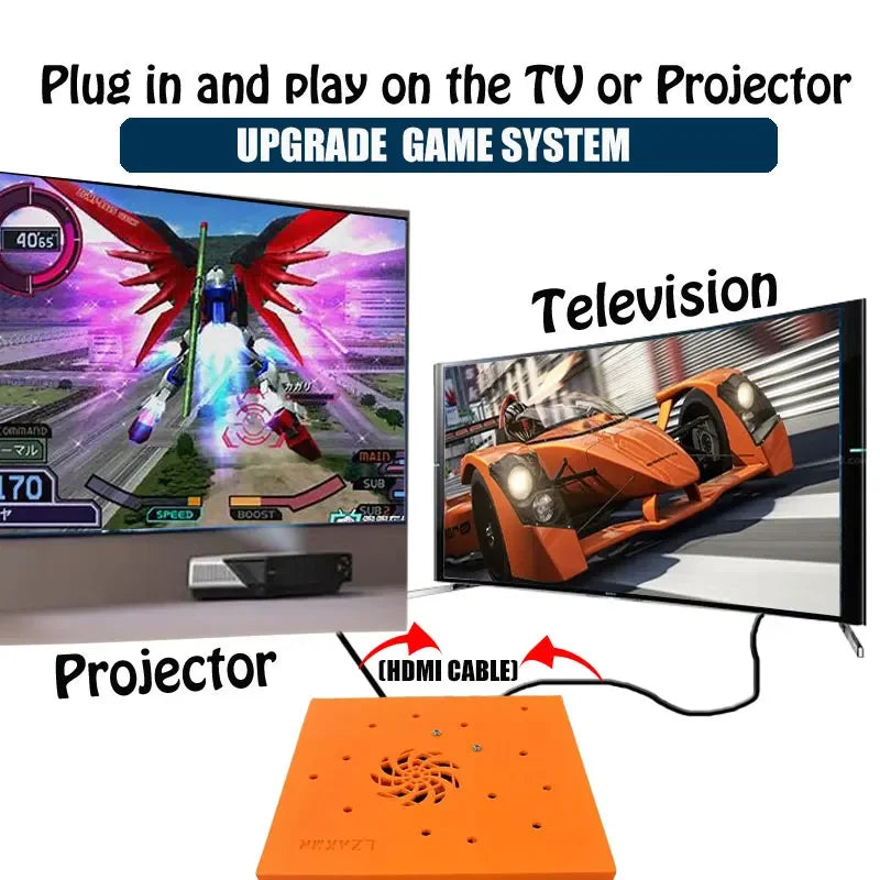 M8 Dual-System Mini PC Console — i3 CPU, 1TB, Plug-and-Play TV, Wireless Controller