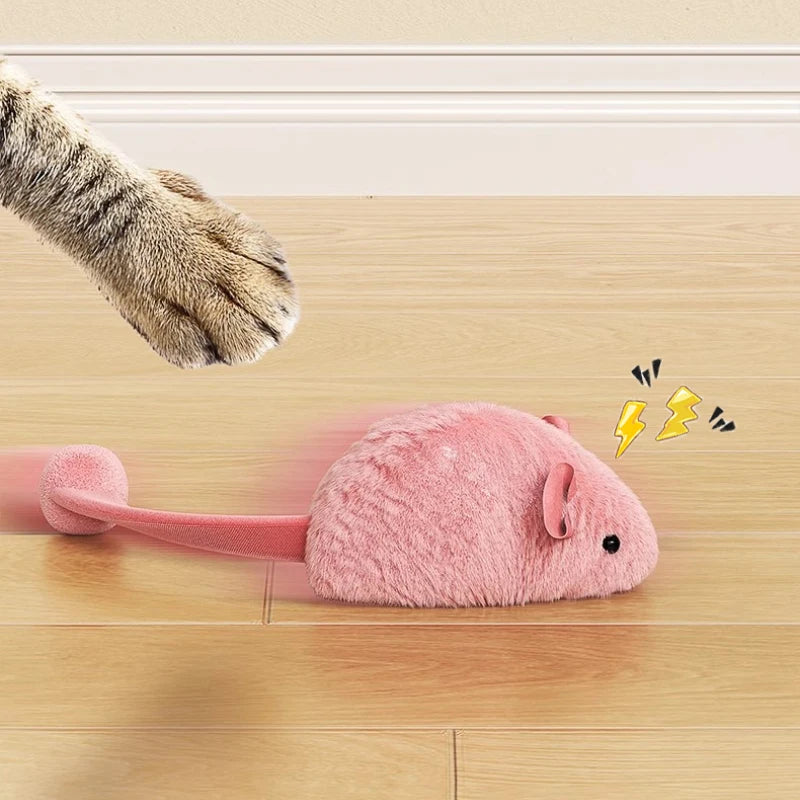 Plush Mouse Cat Toy - Soft Interactive Kitten Play Mouse - photo 3