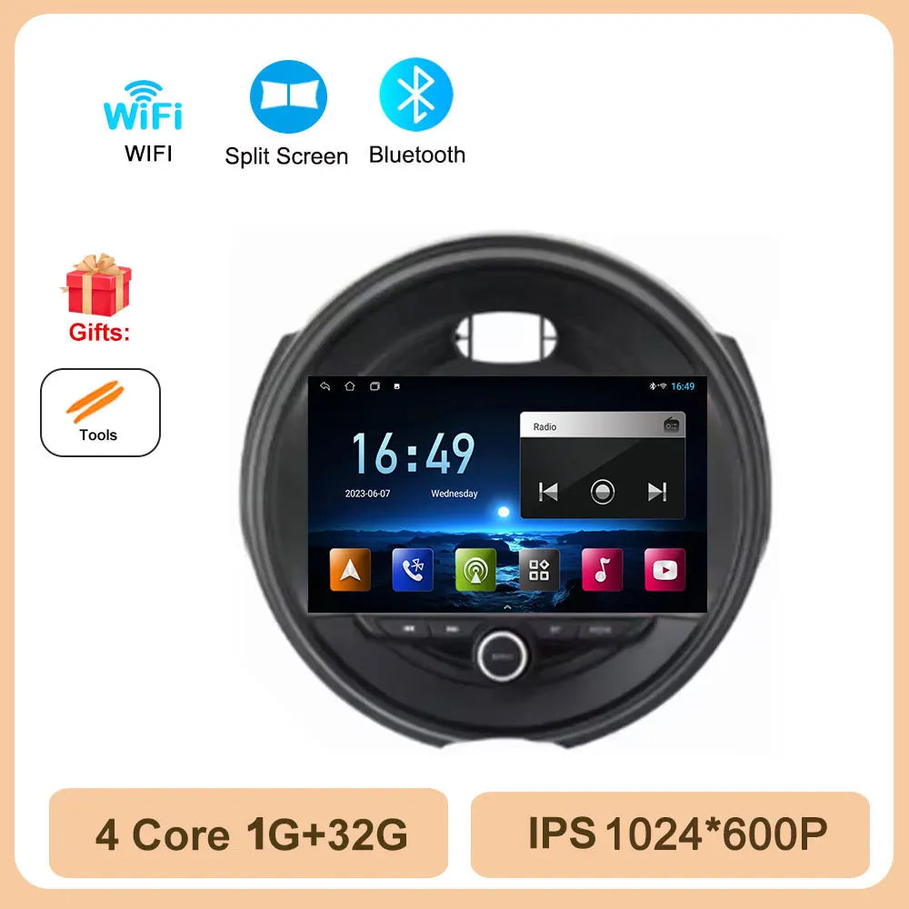 Car Stereo with Apple CarPlay & Android Auto, Compatible with Mini Cooper F54 F55 F56 F60
