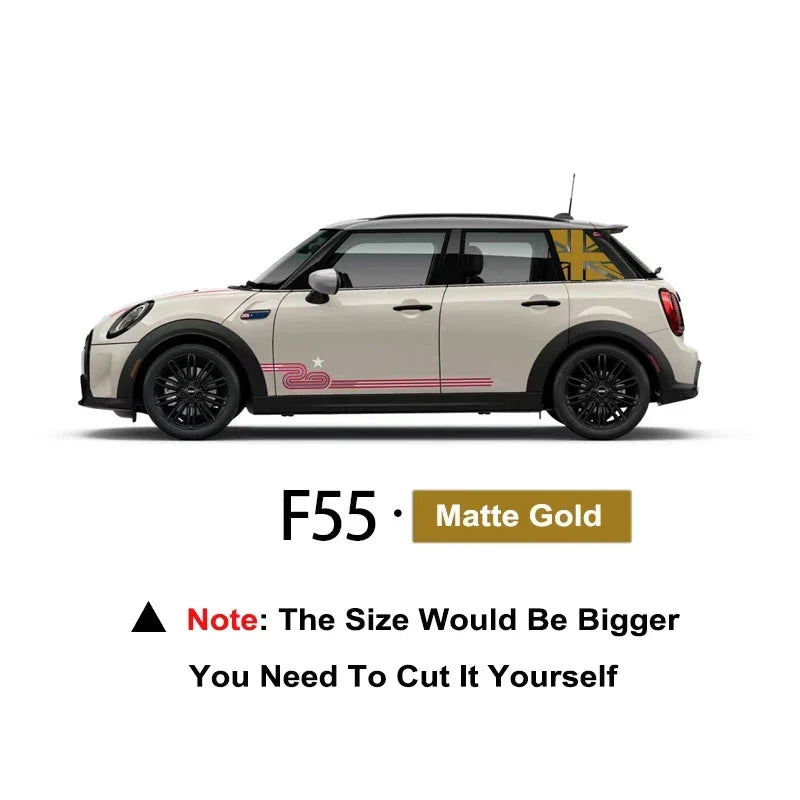 Union Jack Window Vinyl Decal – Compatible with MINI Cooper R56 R60 F54 F55 F56 F57 F60