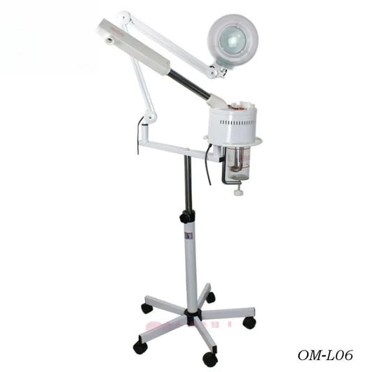 Salon Use Facial Steamer with Magnifying Lamp Glass 2 in 1