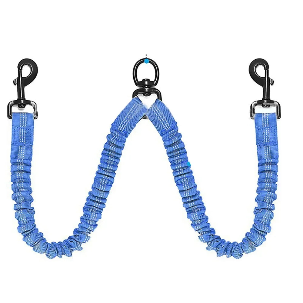 Double Dog Leash - Shock-Absorbing Elastic Walking Lead – photo 7
