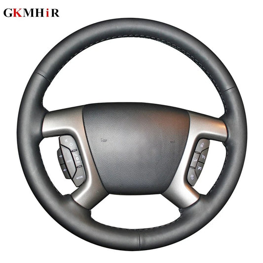 Hand-Sewn Leather Steering Wheel Cover — Chevrolet Captiva, Silverado & GMC Sierra (2007–2014)