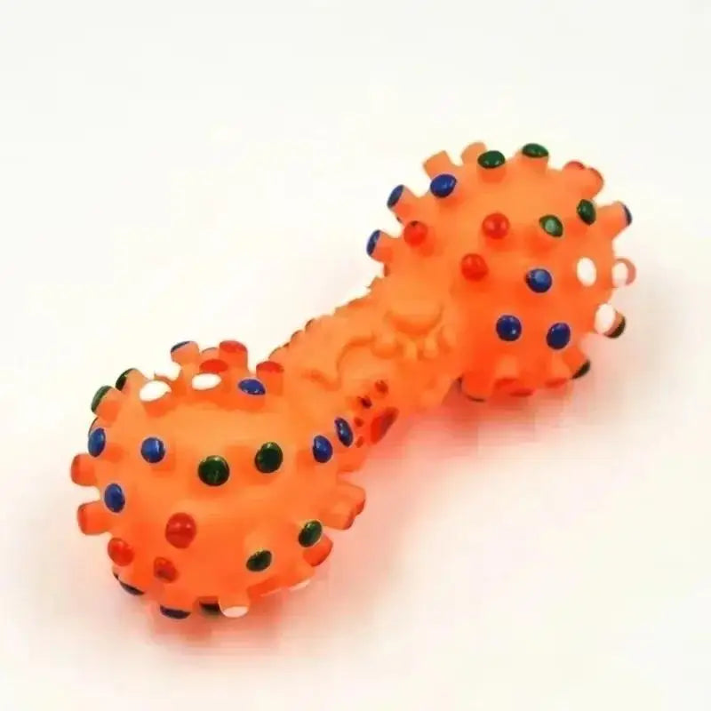 Squeaky Rubber Dog Chew Toy - 11.5cm Random Color Play Toy - photo 6