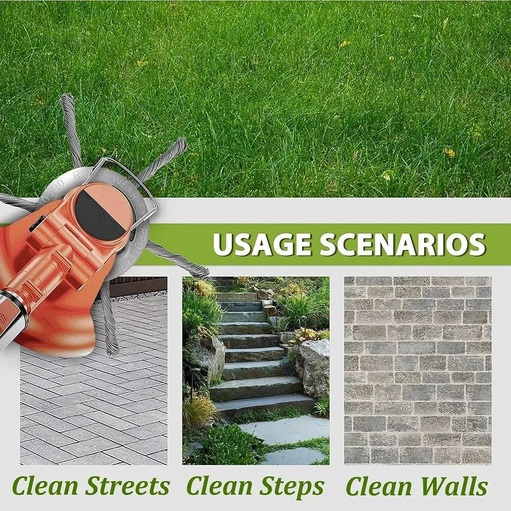 1Pcs 6 inch Universal Weed Brush Head Steel Wire Wheel Grass Trimmer Head Removal Moss Rust Lawn Mower Grass Trimmer Heads