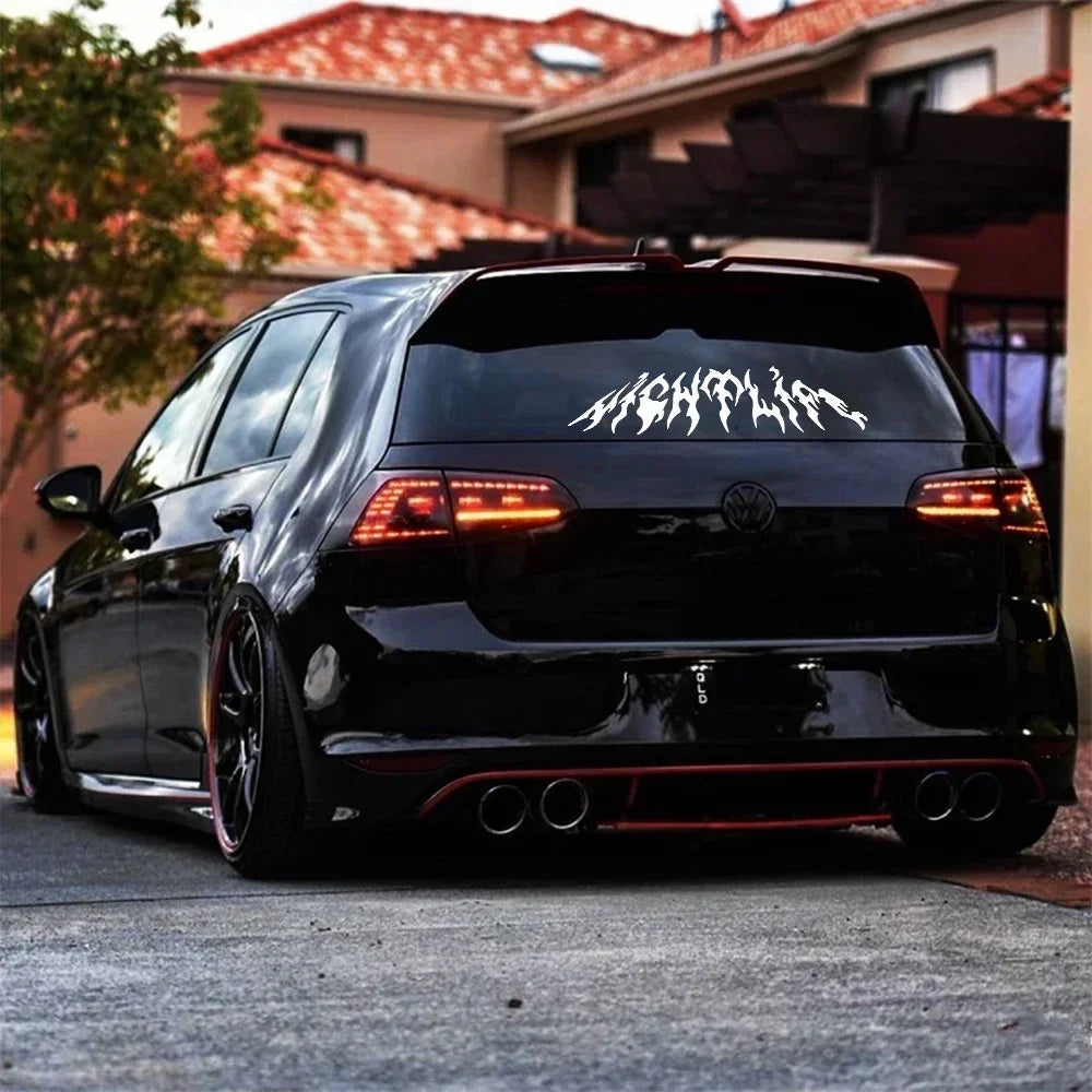 Nightlife Car Rear Windshield Sticker Waterproof Decor Decal Vinyl Decoration Universal For Audi BMW Toyota Opel Seat VW Peugeot