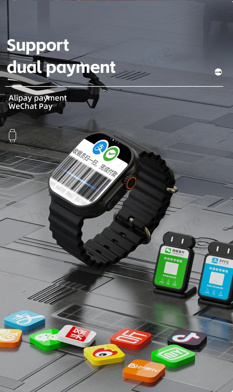 CD12 Smartwatch Upgrade Android 12.0 Smart Watch With 2.26inch Amoled Screen 180° Rotary Camera GPS WIFI Compass Sim Card Slot