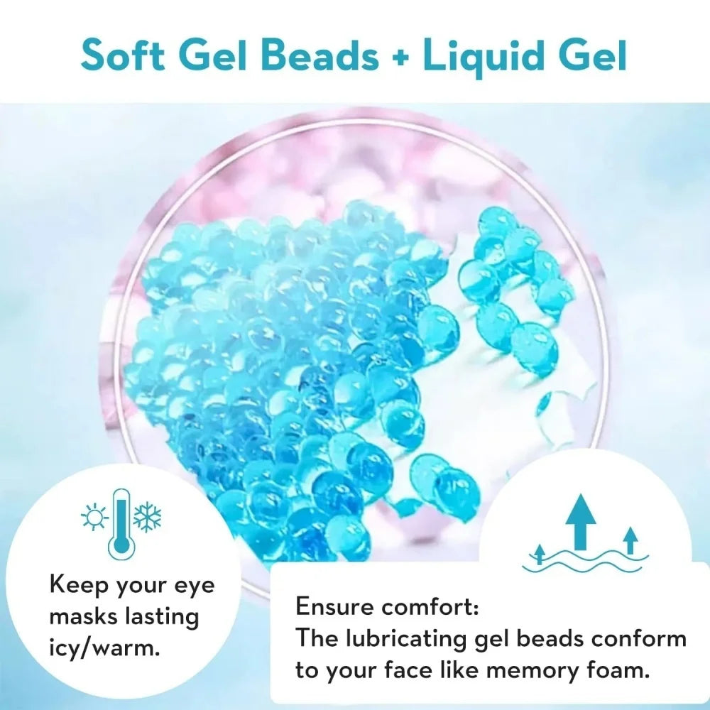Gel Eye Mask Ice Compress Hot Compress Sleeping Mask Eyes Beauty Health Tools Anti Dark Circle Eyes Bag Relax Sleep Aid Gel Mask