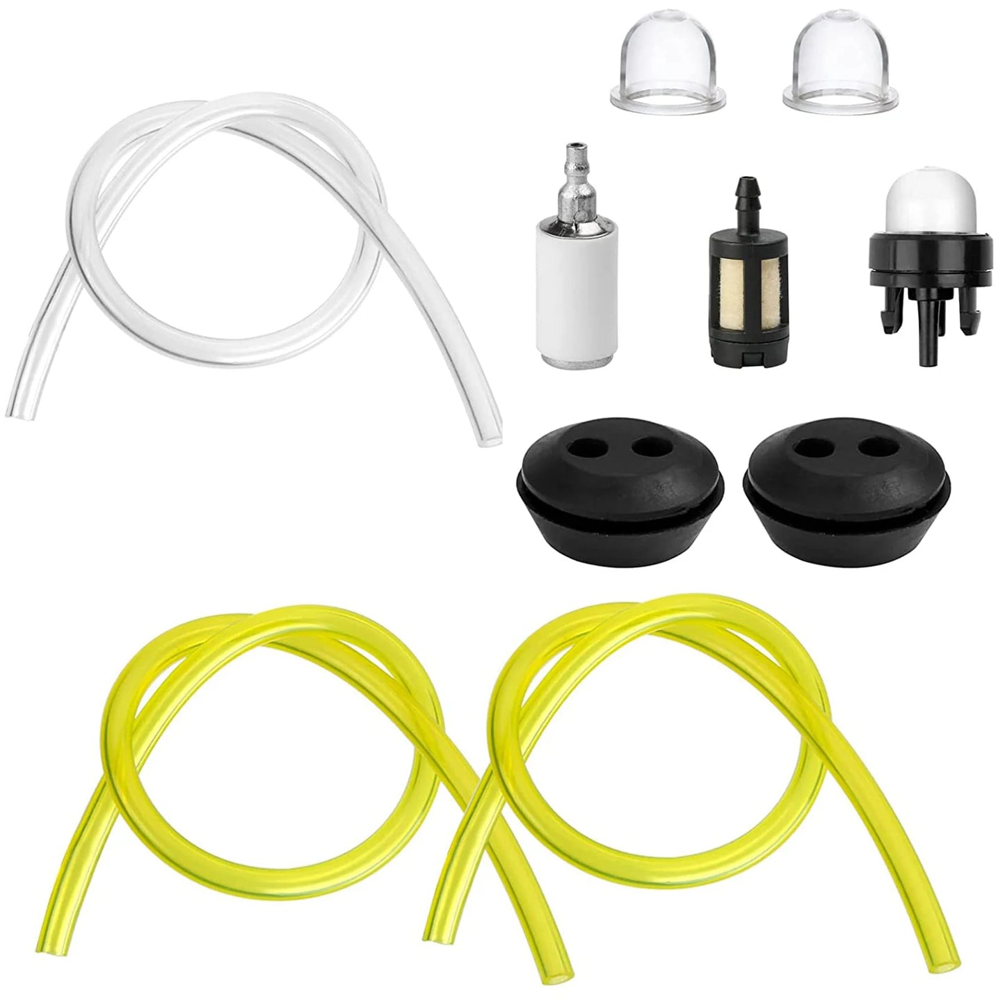 1Set Fuel Line Hose Fuel Filter 2mm/2.5mm/3mm Tube Fuel Primer-Bulb Garden Chainsaws Blowers Trimmers Lawn Mower Accessories