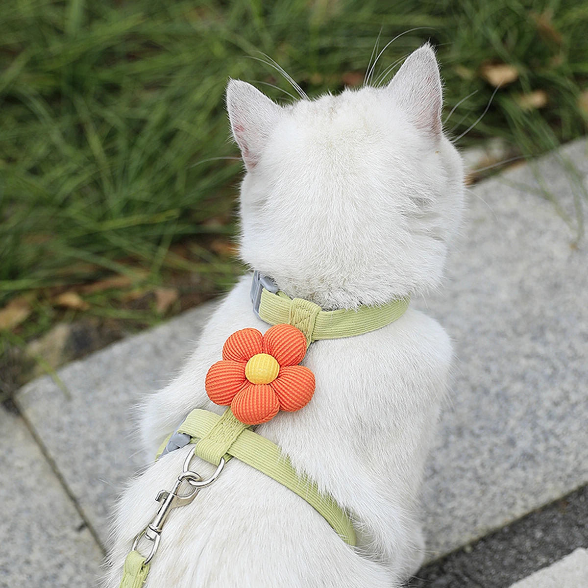 Cat Harness and Leash Set - Adjustable Breathable Walking Vest