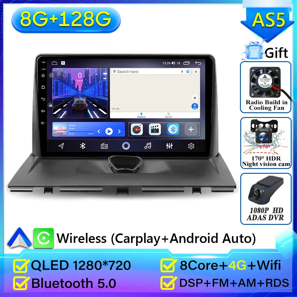 Car Radio Carplay For Peugeot Expert 2 For Citroen Jumpy For Fiat Scudo For Toyota Proace 2007-2017 Navigation GPS Android Auto