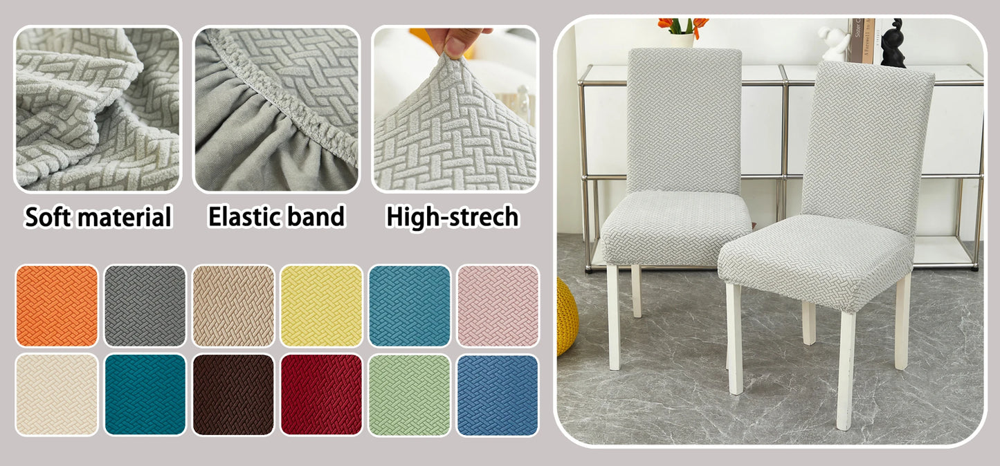 1pc Jacquard Sofa Slipcover Twill Pattern Elastic Sofa Covers Furniture Protector for Bedroom Office Living Room Home Decor